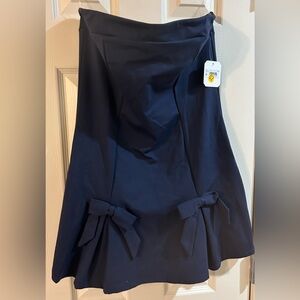 Altar’d State Staples Bow Detail Navy Dress NWT $74 Large